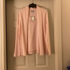 Croft & Barrow Pink Cardigan Sweater Lightweight Knit